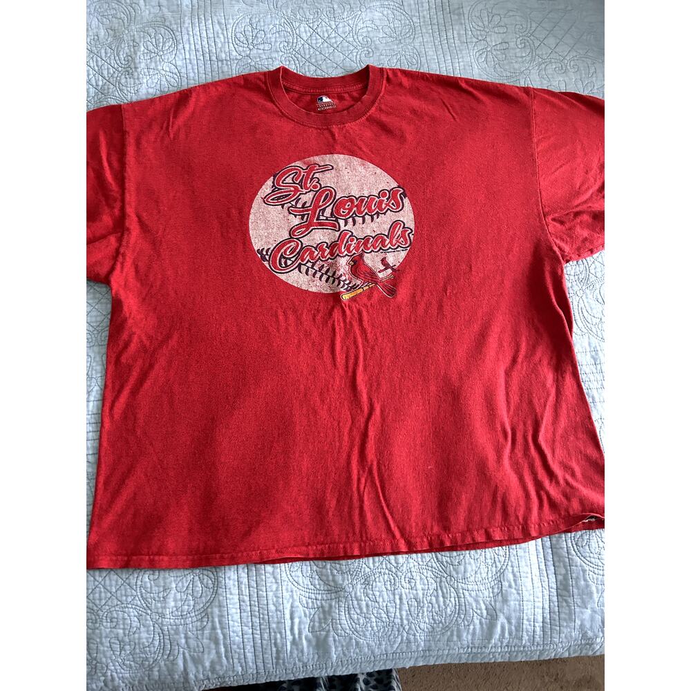 Men St. Louis Cardinals Shirt MLB Size XXL Red Pre Owned